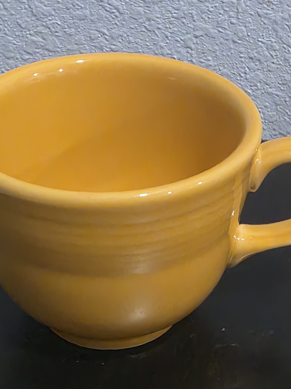 Fiesta Yellow Ceramic Mug with Handle